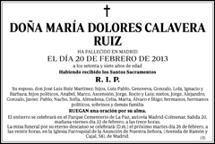 María Dolores Calavera